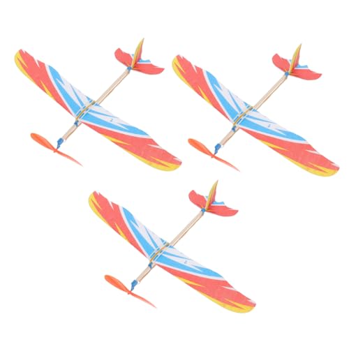 SEWACC 3 Stück Gummimotor Flugzeugmodell DIY Design Modellspielzeug für Lehrreiches Logischem und Interaktion SEWACC 3 Stück Gummimotor Flugzeugmodell DIY Design Modellspielzeug für Lehrreiches Logischem und Interaktion von SEWACC