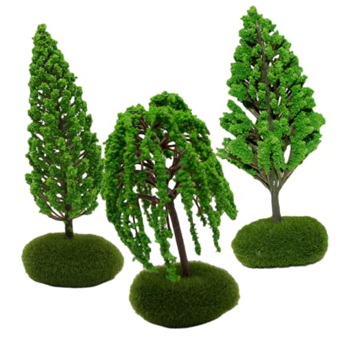 SEWACC 3 Stück Teiliges Miniatur Straßenbäume für Landschaftsdekoration Realistisch Gestaltete Kunststoffbäume für Architekturmodelle und DIY Szenerien SEWACC 3 Stück Teiliges Miniatur Straßenbäume für Landschaftsdekoration Realistisch Gestaltete Kunststoffbäume für Architekturmodelle und DIY Szenerien von SEWACC