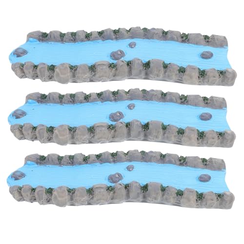 SEWACC 3 Stück Teiliges Miniatur-flussmodell aus Stabilem Harz Dekorative Kleine Flusslandschaft für Psychologische Beratungsräume Mini Wasserlauf Ornament Beruhigende Mikrolandschaft SEWACC 3 Stück Teiliges Miniatur-flussmodell aus Stabilem Harz Dekorative Kleine Flusslandschaft für Psychologische Beratungsräume Mini Wasserlauf Ornament Beruhigende Mikrolandschaft von SEWACC