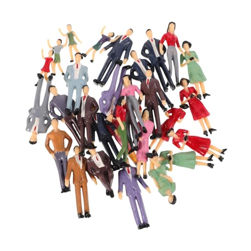 SEWACC 30 Stück Teiliges Miniaturfiguren Robustem mit Detaillierter Gestaltung Realistische Kleine Menschen für Sandtisch und Architekturmodelle Vielseitig für Dioramen und Puppenhaus von SEWACC