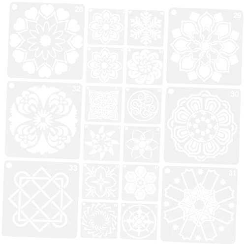 SEWACC 36stücke Mandala Schablonen Zum Malen Wiederverwendbare Schablonen Für Wand Und Boden Pet-Material Abwischbar DIY-malvorlagen Für Heimwerkerprojekte SEWACC 36stücke Mandala Schablonen Zum Malen Wiederverwendbare Schablonen Für Wand Und Boden Pet-Material Abwischbar DIY-malvorlagen Für Heimwerkerprojekte von SEWACC