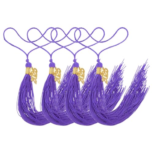 SEWACC 4 Stück Goldene Charms für Doktorhut Multifunktionale Dekoration für Abschlussfeiern Schlüsselanhänger und Taschenaccessoire von SEWACC