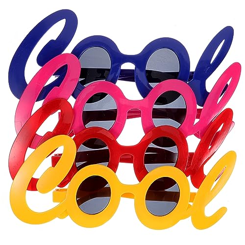 SEWACC 4 Stück Lustige Partybrillen Bunte Brillen als Fotorequisiten Witzige Sonnenbrillen mit Auffälligem Rahmen für Karneval Geburtstag Halloween und Themenpartys SEWACC 4 Stück Lustige Partybrillen Bunte Brillen als Fotorequisiten Witzige Sonnenbrillen mit Auffälligem Rahmen für Karneval Geburtstag Halloween und Themenpartys von SEWACC
