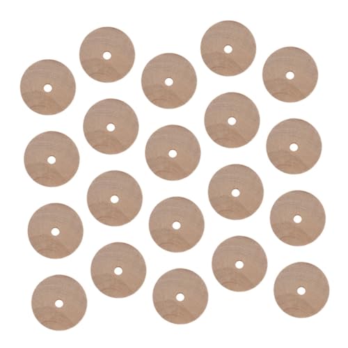 SEWACC 40stücke Holzräder Zum Basteln DIY-rohlinge Aus Holz Kleine Bastelreifen Flaches Modell Holzbastelbedarf Für Junge Mädchen Und Modellbau-enthusiasten von SEWACC
