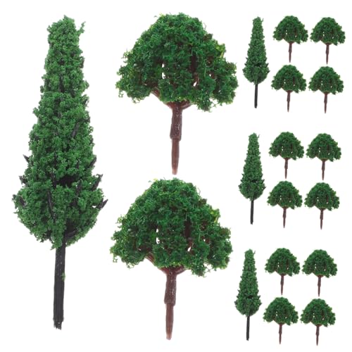 SEWACC 40 Stück Teiliges Miniatur Modellbäume für Miniatur-Landschaftsdekoration Detailgetreu Handgefertigt Vielseitig Kompatibel mit Modelleisenbahnen Puppenhäusern und von SEWACC