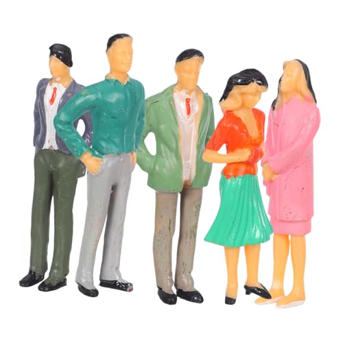SEWACC 5 Stück Miniatur Figuren Realistische Handbemalte Stehende Modellmenschen für Miniaturlandschaften und Modelleisenbahn Langlebige Figuren SEWACC 5 Stück Miniatur Figuren Realistische Handbemalte Stehende Modellmenschen für Miniaturlandschaften und Modelleisenbahn Langlebige Figuren von SEWACC