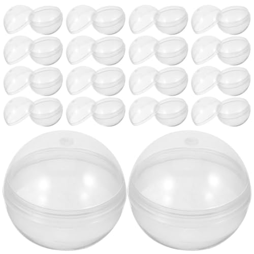 SEWACC 50 Stück 38 Mm Große Automatenkapseln Leere Mini-Kapseln Runde Kapseln Durchsichtige Kunststoffbehälter Für Partygeschenke Preise von SEWACC
