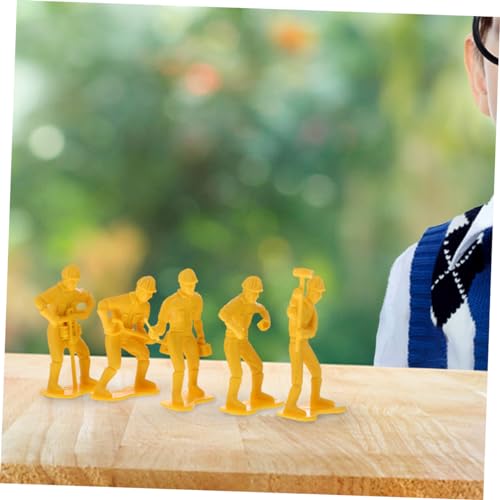 SEWACC 54 Stück Teiliges Ingenieurfiguren Modellspielzeug Set Realistische Kunststoffarbeiter Figuren Detailreiches DIY für Robust und Sicher Miniatur Baustellen Dekoration SEWACC 54 Stück Teiliges Ingenieurfiguren Modellspielzeug Set Realistische Kunststoffarbeiter Figuren Detailreiches DIY für Robust und Sicher Miniatur Baustellen Dekoration von SEWACC