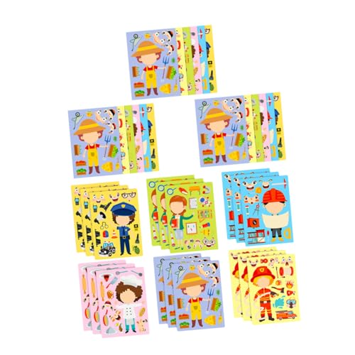 SEWACC 6 Sätze Berufsaufkleber DIY Puzzle für Kreatives Lernen Interaktives Verkleiden Fördert Feinmotorik und Familienaktivitäten SEWACC 6 Sätze Berufsaufkleber DIY Puzzle für Kreatives Lernen Interaktives Verkleiden Fördert Feinmotorik und Familienaktivitäten von SEWACC