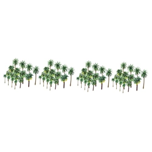 SEWACC 72 STK künstliche Kokospalme grüne Landschaft Landschaftsmodell Baummodell Anlage Modelle Minibäume Mini-Sandtisch-Pflanzenmodell Bahn Landschaftsbaum Zubehör Modellbaum schmücken von SEWACC