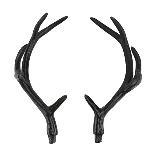SEWACC Antlers Hirschgeweih Stirnband Simuliertes Hirschhorn- Kopfschmuck Gothic Deer Horn Stirnband Cosplay H?rner für Halloween Weihnachtskarneval- Party Vorr?te Masquerade von SEWACC
