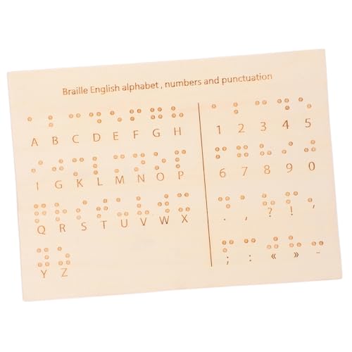 SEWACC Braille-Unterrichtsgeräte Braille-Lernbrett Braille-Alphabet Lernen Lernmaterialien für Blinde Menschen Braille-Spiele Das Wesentliche für Blinde Menschen Nummerntafel für Blinde SEWACC Braille-Unterrichtsgeräte Braille-Lernbrett Braille-Alphabet Lernen Lernmaterialien für Blinde Menschen Braille-Spiele Das Wesentliche für Blinde Menschen Nummerntafel für Blinde von SEWACC