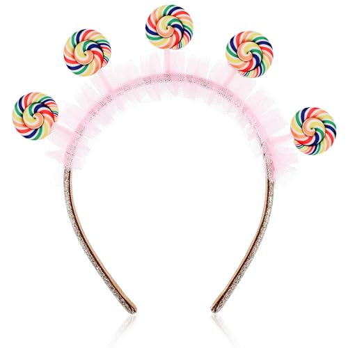 SEWACC Candy Stirnband Lollipop Stirnband Haarschmuck Party Karneval Kostüm Kopfbedeckung von SEWACC