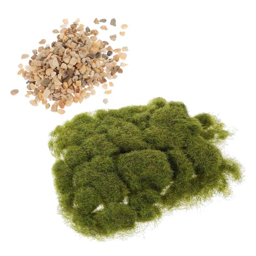 SEWACC DIY Mikro Landschaft Modellbau mit Statischem Gras und Künstlichen Kieseln Terrariumsicher für Garten Sandtisch Flaschengarten und Diorama Dekoration SEWACC DIY Mikro Landschaft Modellbau mit Statischem Gras und Künstlichen Kieseln Terrariumsicher für Garten Sandtisch Flaschengarten und Diorama Dekoration von SEWACC