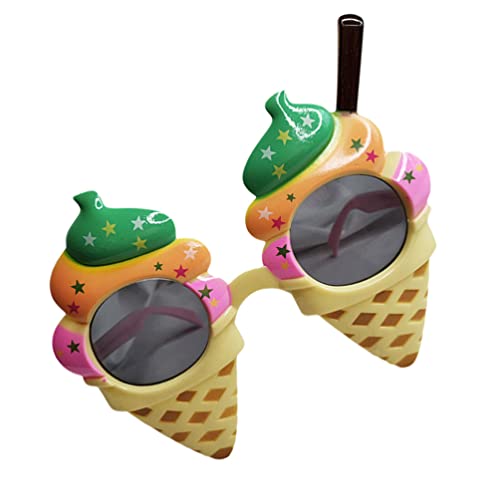 SEWACC Eiscreme-Brille Lustige Party-Brille Eiscreme-Fotoautomaten-Requisiten Themen- Für Partyzubehör von SEWACC