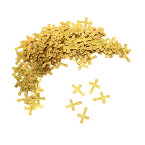 SEWACC Glitter Cross Tischkonfetti aus Kunststoff Faderesistente Goldene Kreuz-dekoration Glitzerndes Streukonfetti für Religiöse Feiern Taufe Babyparty Hochzeit und Weihnachtsfest SEWACC Glitter Cross Tischkonfetti aus Kunststoff Faderesistente Goldene Kreuz-dekoration Glitzerndes Streukonfetti für Religiöse Feiern Taufe Babyparty Hochzeit und Weihnachtsfest von SEWACC