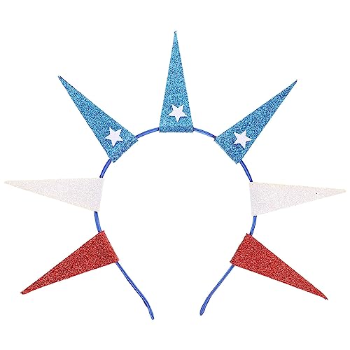 SEWACC Glow Hair Accessories 4. Juli Stirnband Freiheitsstatue Krone Stirnband Patriotische Kopfbedeckung Kopfschmuck für Unabhängigkeitstag Kostüm Party Cosplay Amerikanisches Stirnband SEWACC Glow Hair Accessories 4. Juli Stirnband Freiheitsstatue Krone Stirnband Patriotische Kopfbedeckung Kopfschmuck für Unabhängigkeitstag Kostüm Party Cosplay Amerikanisches Stirnband von SEWACC