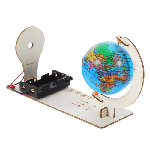 SEWACC Holz Erde Demonstrator Modell DIY Wissenschaftsprojekt Kinderfreundliches Zusammenbaubares Lernspielzeug Holz Pädagogisches Handliches Erdkugel Modell für Kreativität und von SEWACC
