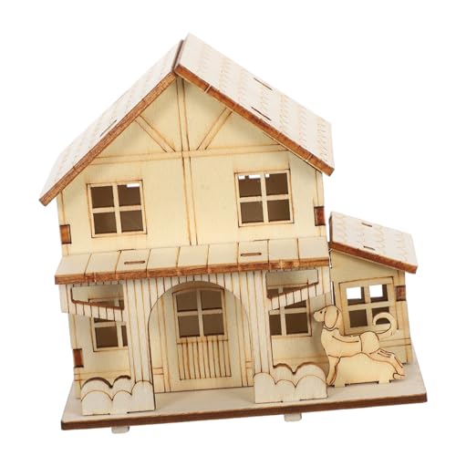 SEWACC Holzhaus Bausatz DIY Villa mit LED Beleuchtung Originelles Holzmodell Stabiles Holzmaterial Inklusive Kleber Handgefertigtes Miniatur Haus für Erwachsene und Dekoratives Gartenhaus SEWACC Holzhaus Bausatz DIY Villa mit LED Beleuchtung Originelles Holzmodell Stabiles Holzmaterial Inklusive Kleber Handgefertigtes Miniatur Haus für Erwachsene und Dekoratives Gartenhaus von SEWACC