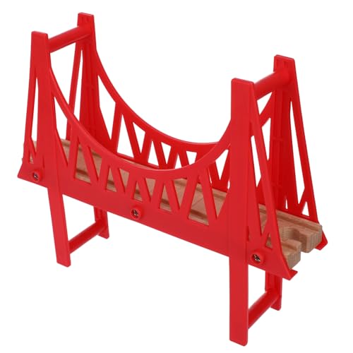 SEWACC Holzspielzeug Eisenbahn Brücke Zubehör für Abnehmbar und Kompatibel mit Holzeisenbahn für Kreative Gleiskombinationen und Schnelles Zusammenbauen von SEWACC