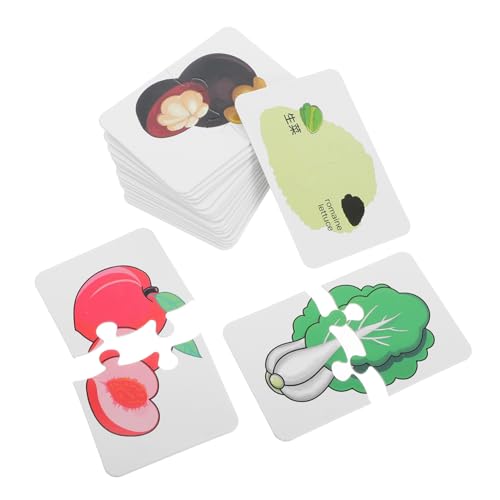 SEWACC Kinderpuzzle Teilig Obst Gemüse Lernspiel Montessori Matchingspiel für Vorschulkinder Pädagogisches Sortier und Zuordnungsspiel zur Kognitiver Fähigkeiten und Gesunder von SEWACC