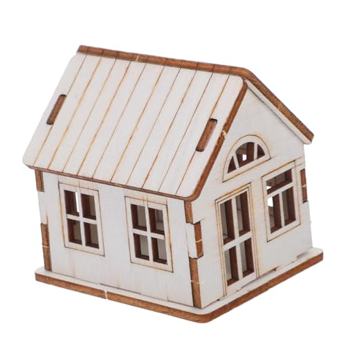 SEWACC Miniatur Holzhaus Bastelset aus Massivem Holz Naturbelassen Detailreiches DIY Modell für Familien Langlebiges Puzzle Geeignet als Weihnachtsdeko und Schreibtischornament Fördert SEWACC Miniatur Holzhaus Bastelset aus Massivem Holz Naturbelassen Detailreiches DIY Modell für Familien Langlebiges Puzzle Geeignet als Weihnachtsdeko und Schreibtischornament Fördert von SEWACC