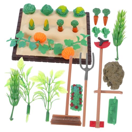 SEWACC Miniatur Rasenmäher und für Puppenhaus Garten Szenen Realistische Miniatur Werkzeuge für Gemüsefeld Dekoration für Puppenstuben von SEWACC