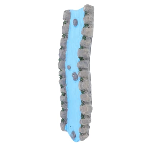 SEWACC Miniatur Wasserlauf Zen Garten Deko Resinszene für Puppenhaus Home Decor zur Entspannung Büro Yoga Studios Realistische Landschaften Gestalten von SEWACC