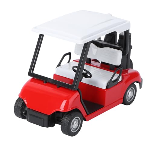 SEWACC Miniatur-golfwagen-Modell, Dekorative Desktop-golfwagen-Statue für Die Dekoration des Home Office (rot) von SEWACC