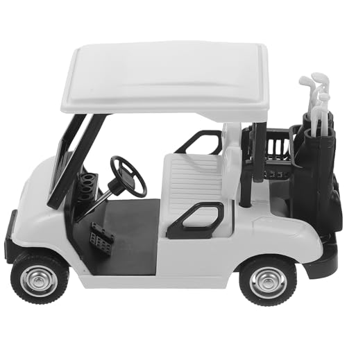 SEWACC Miniatur-golfwagen-Modell, Dekorative Desktop-golfwagen-Statue für Die Dekoration des Home-Office (weiß) von SEWACC