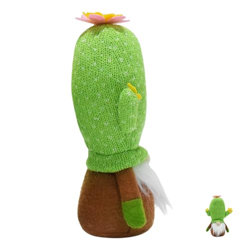 SEWACC Plüsch Cactus Puppe Dekoration für Wohnräume Faceless GNOME Figurine für Tischmittelpunkt und Fotohintergrund Großer Kaktus für Stilvolle von SEWACC