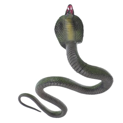 SEWACC Realistisches Cobra Schlangenmodell Großes Sicheres Dekoobjekt für Zuhause Büro und Halloween Lebensechte Tierfigur als Scherzartikel und Geschenkidee für SEWACC Realistisches Cobra Schlangenmodell Großes Sicheres Dekoobjekt für Zuhause Büro und Halloween Lebensechte Tierfigur als Scherzartikel und Geschenkidee für von SEWACC
