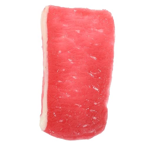 SEWACC Realistisches Schweinefleisch Scheibenmodell Vielseitiges Küchen Deko Lebensechte Fake Food Attrappe als Foto Requisite Pädagogisches Fleischmodell für Partys von SEWACC