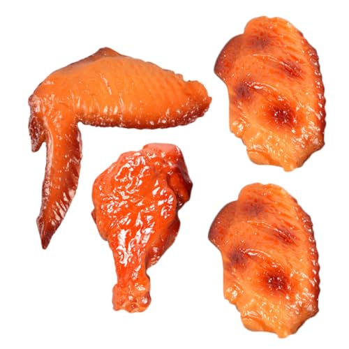 SEWACC Simuliertes Hühnerbein Teiliges aus PVC Realistische Künstliche Chicken Wings und Drumstick Modell Dekoratives Fake Food für Fotografie Restaurant und Heimdekoration von SEWACC
