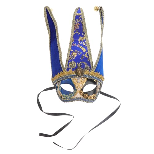 SEWACC Venezianische Halbe Männer Maskerade Masken Vintage Venezianische Karneval Masken Halloween Cosplay Masken Tanzen Party Gesichtsabdeckung für Karneval Party von SEWACC