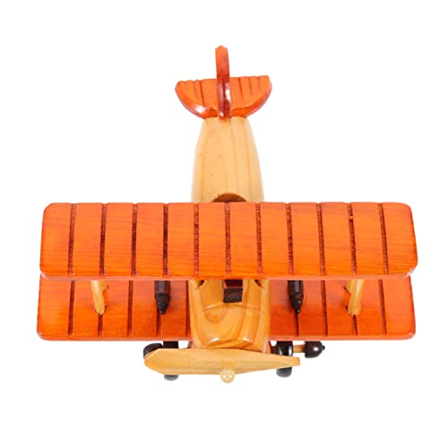 SEWACC Vintage-Flugzeugspielzeug Aus Holz Kleines Doppeldecker-Modell Aus Holz Ornament Holzflugzeug-Bastelarbeiten Für Die Schreibtischdekoration Zu Hause Hellbraun SEWACC Vintage-Flugzeugspielzeug Aus Holz Kleines Doppeldecker-Modell Aus Holz Ornament Holzflugzeug-Bastelarbeiten Für Die Schreibtischdekoration Zu Hause Hellbraun von SEWACC
