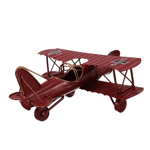 SEWACC Vintage Iron Airplane Model Retro Biplane Figurine Metall Deko für Kinderzimmer Home Office und Sammler Bildungsspielzeug für Kleine Flugzeugfans Leicht und Langlebig SEWACC Vintage Iron Airplane Model Retro Biplane Figurine Metall Deko für Kinderzimmer Home Office und Sammler Bildungsspielzeug für Kleine Flugzeugfans Leicht und Langlebig von SEWACC