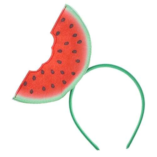 SEWACC Wassermelonen-Stirnband -Haar-Accessoires Kopfbedeckung Neuheiten 3D-Hawaii-Kopfschmuck Haarreifen Halloween-Kostüm-Zubehör Für Urlaubsbedarf Kopfschmuck L von SEWACC