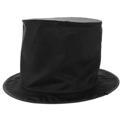 SEWACC Zusammenklappbarer Zylinderhut, Zauberer-Kostümhut, schwarzes Polyester, Bühnenrequisiten für Tricks, Maskerade, Party, 29 x 29 x 14 cm SEWACC Zusammenklappbarer Zylinderhut, Zauberer-Kostümhut, schwarzes Polyester, Bühnenrequisiten für Tricks, Maskerade, Party, 29 x 29 x 14 cm von SEWACC