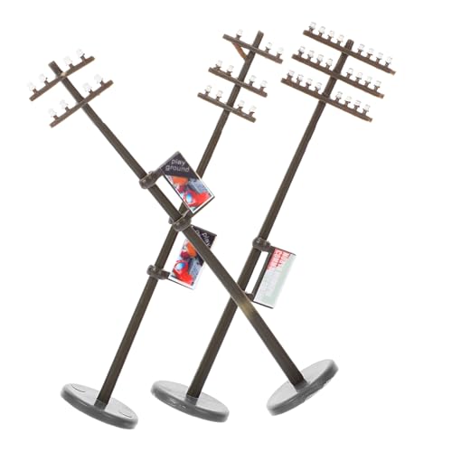 SEWOART 1 Satz Telegrafenmast Modell Maßstab Straßenlaterne Modellbahn Tischdekoration Puppenhaus Straßenlaterne Mini Scheinwerfer Diorama Zubehör Blöcke Modelleisenbahn Gleis Abs SEWOART 1 Satz Telegrafenmast Modell Maßstab Straßenlaterne Modellbahn Tischdekoration Puppenhaus Straßenlaterne Mini Scheinwerfer Diorama Zubehör Blöcke Modelleisenbahn Gleis Abs von SEWOART