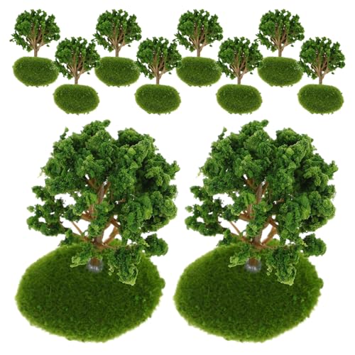 SEWOART 10 Stück Miniatur Bäume für Dioramen Künstliche Modellbäume Robustem Kunststoff für Bastelprojekte Architekturmodelle und von SEWOART