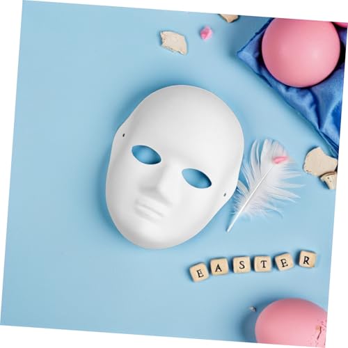 SEWOART 10 Stück Weiße Papiermasken zum Bemalen DIY Vollgesichtsmaske aus Leichtem Papierstoff Atmungsaktiv und Komfortabel für Karneval und Kreative Bastelprojekte SEWOART 10 Stück Weiße Papiermasken zum Bemalen DIY Vollgesichtsmaske aus Leichtem Papierstoff Atmungsaktiv und Komfortabel für Karneval und Kreative Bastelprojekte von SEWOART