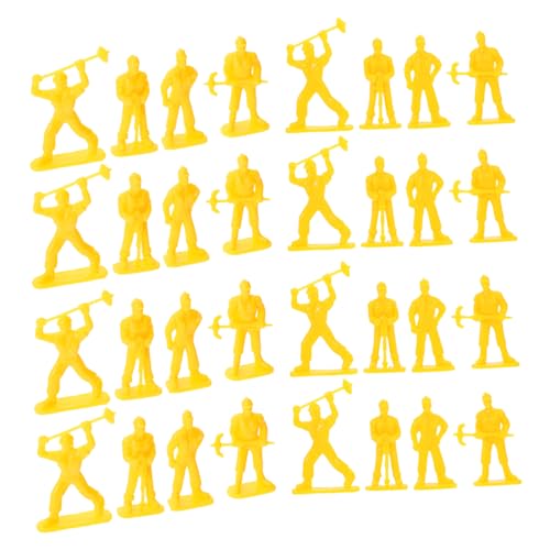 SEWOART 100 Stück Mini Arbeiter Figuren aus Robustem Kunststoff Realistische Miniatur Modellmenschen für Sandtisch Baustellen Deko BAU Themen Partyzubehör SEWOART 100 Stück Mini Arbeiter Figuren aus Robustem Kunststoff Realistische Miniatur Modellmenschen für Sandtisch Baustellen Deko BAU Themen Partyzubehör von SEWOART