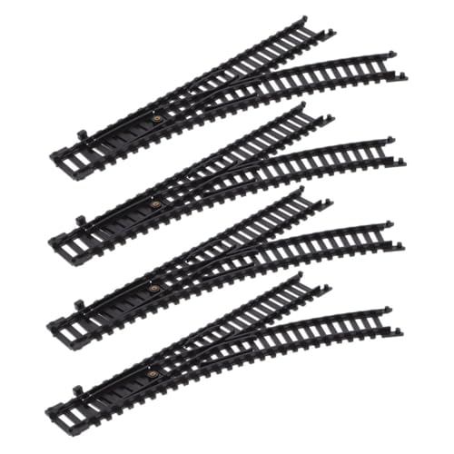 SEWOART 2 Paare Simulationsbahnstrecke spielzeugauto spielzeugeisenbahn Zugstrecke Zug Set Zug mit Gleisen kleine Bahnstrecke Schienen Plastik Black SEWOART 2 Paare Simulationsbahnstrecke spielzeugauto spielzeugeisenbahn Zugstrecke Zug Set Zug mit Gleisen kleine Bahnstrecke Schienen Plastik Black von SEWOART
