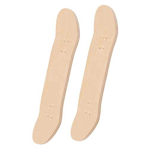 SEWOART 2 Stück Fingerspitzen-Skateboard Griffbrett Deck Sportspielzeug Mini-Skateboard-Deck Mini-Skateboard- Mini-Skateboards Für Die Finger Fingertrainingsgerät Hölzern von SEWOART