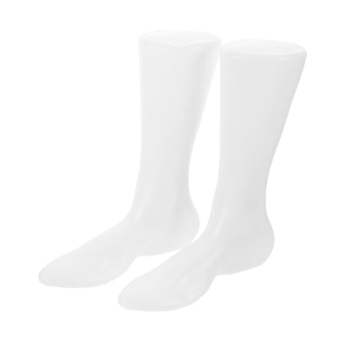 SEWOART 2 Stück Fußform-Schuhspanner Sockendisplay Fuß Aus Kunststoff Fuß Schaufensterpuppe Socken-Display-fuß Schuhe Socken Ausstellungsstand Mannequin-füße Mannequin-fuß Weiß Plastik von SEWOART