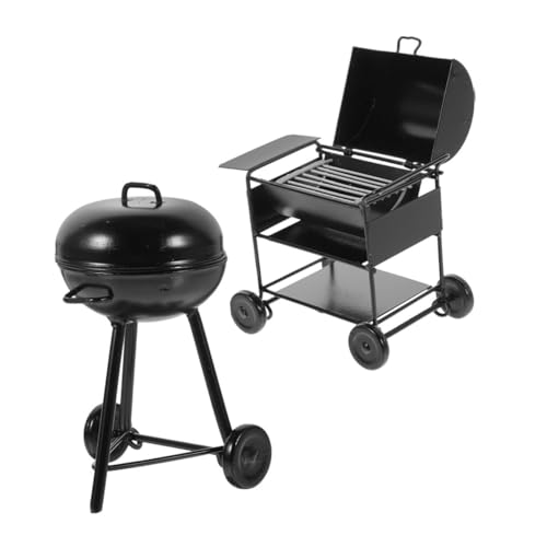 SEWOART 2 Stück Miniatur BBQ Grill Teilig aus Schwarzem Realistische Puppenhaus Deko Tragbar und Kompakt Vintage Design Vielseitiges Küchenmodell für Mobile Puppenhaus Zubehör SEWOART 2 Stück Miniatur BBQ Grill Teilig aus Schwarzem Realistische Puppenhaus Deko Tragbar und Kompakt Vintage Design Vielseitiges Küchenmodell für Mobile Puppenhaus Zubehör von SEWOART