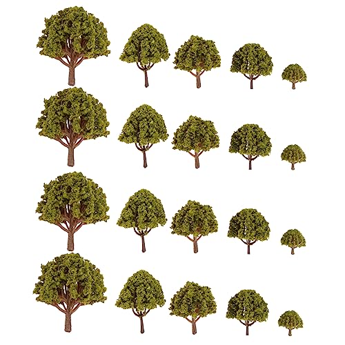 SEWOART 20St Modelllandschaftsbaum Anlage Baumstatue modellbäume Modellbau Zubehör Pflanzen Künstliche Pflanze Landschaft Landschaft Zug Modell bäume Blätter Modellbaum Diorama Moos Bonsai von SEWOART