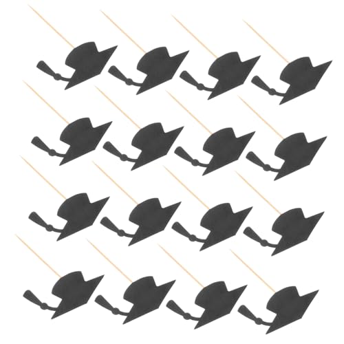 SEWOART 24 Stück Teiliges Abschlusskappen Cake Topper Schwarze Graduation Cupcake Dekoration Einfache Handhabung Vielseitig Einsetzbar für Schulabschluss und Partyfeiern Festliche SEWOART 24 Stück Teiliges Abschlusskappen Cake Topper Schwarze Graduation Cupcake Dekoration Einfache Handhabung Vielseitig Einsetzbar für Schulabschluss und Partyfeiern Festliche von SEWOART