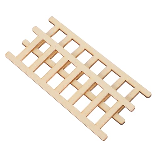 SEWOART 2Stücke Miniatur Holzleitern für Puppenhaus Hochwertige Mini Hausmöbel für Kreative Dekorationen und Spielzeugzubehör Fördert die Fantasie von SEWOART